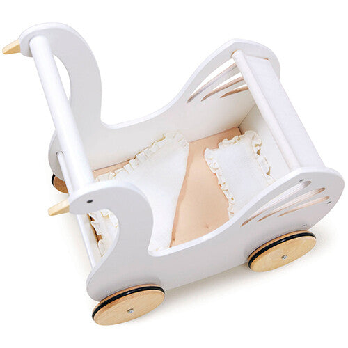 tender leaf toys poppenwagen zwaan | 4608105 | 2