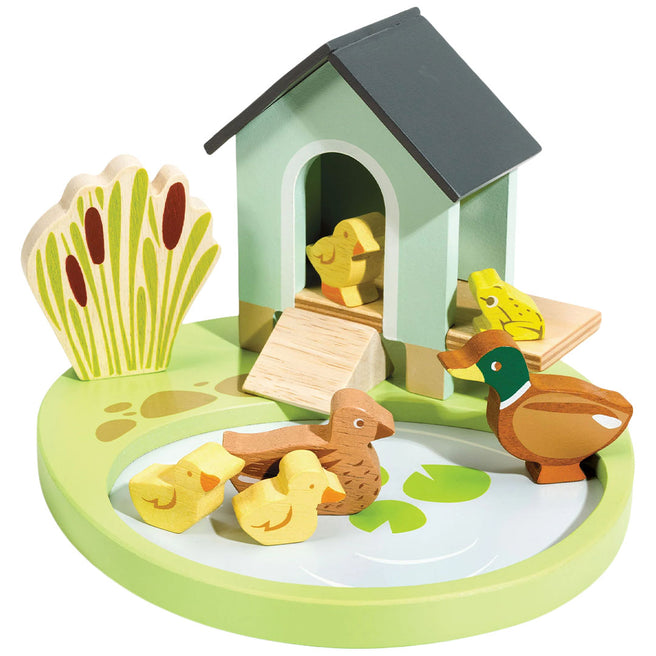 tender leaf toys speelset - eenden - huis met vijver | 4608170 | 