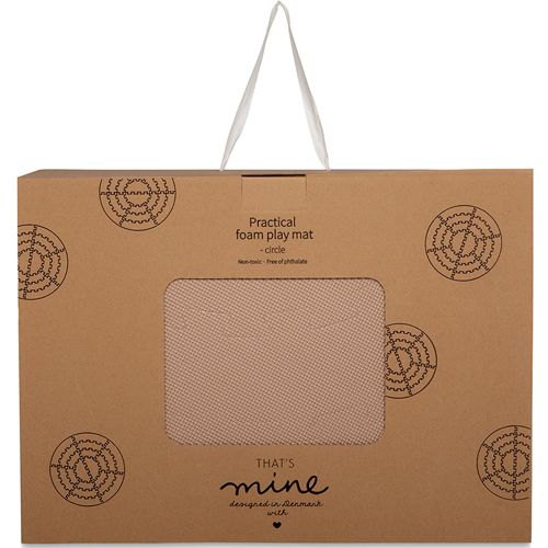 that's mine foam speelmat - rond - 110 cm - light brown | PM2106 | 1