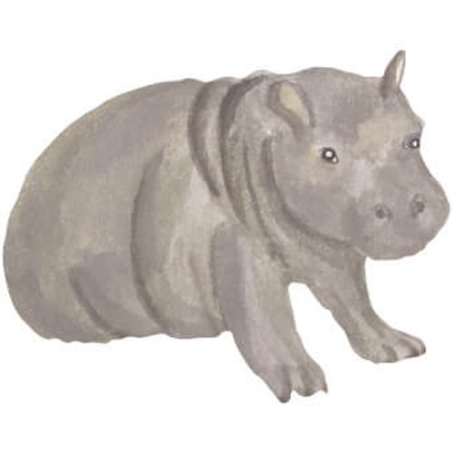 that's mine muursticker baby nijlpaard - 21,5 cm | O8089 | 0