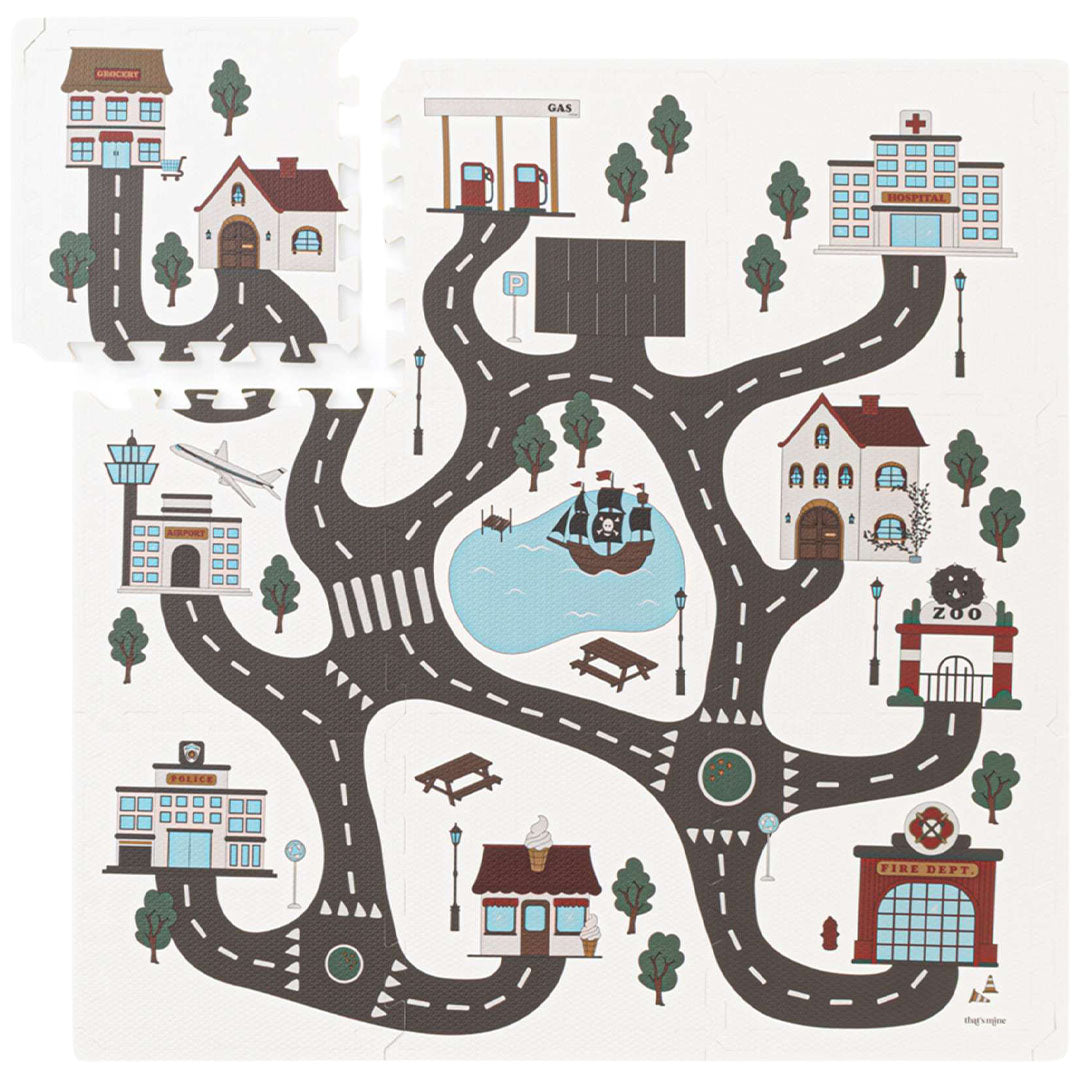 that's mine foam speelmat - alva - roadtrip - 100x100 cm | 28503184130 | 
