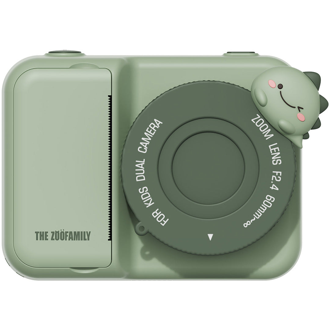 the zoofamily kindercamera met thermische printer zoo print - dino | TZFP2dinogreen | 0