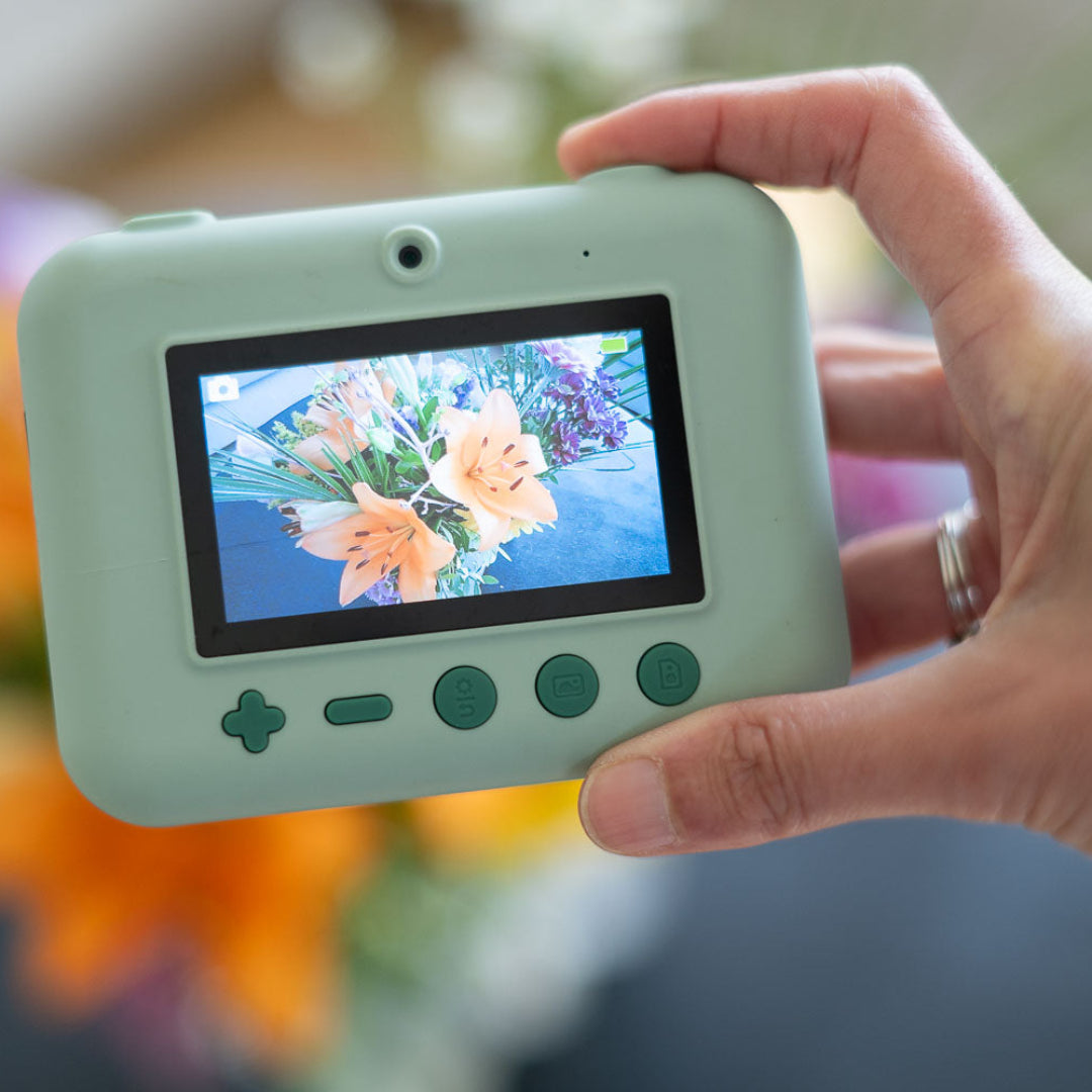 the zoofamily kindercamera met thermische printer zoo print - dino | TZFP2dinogreen | 2