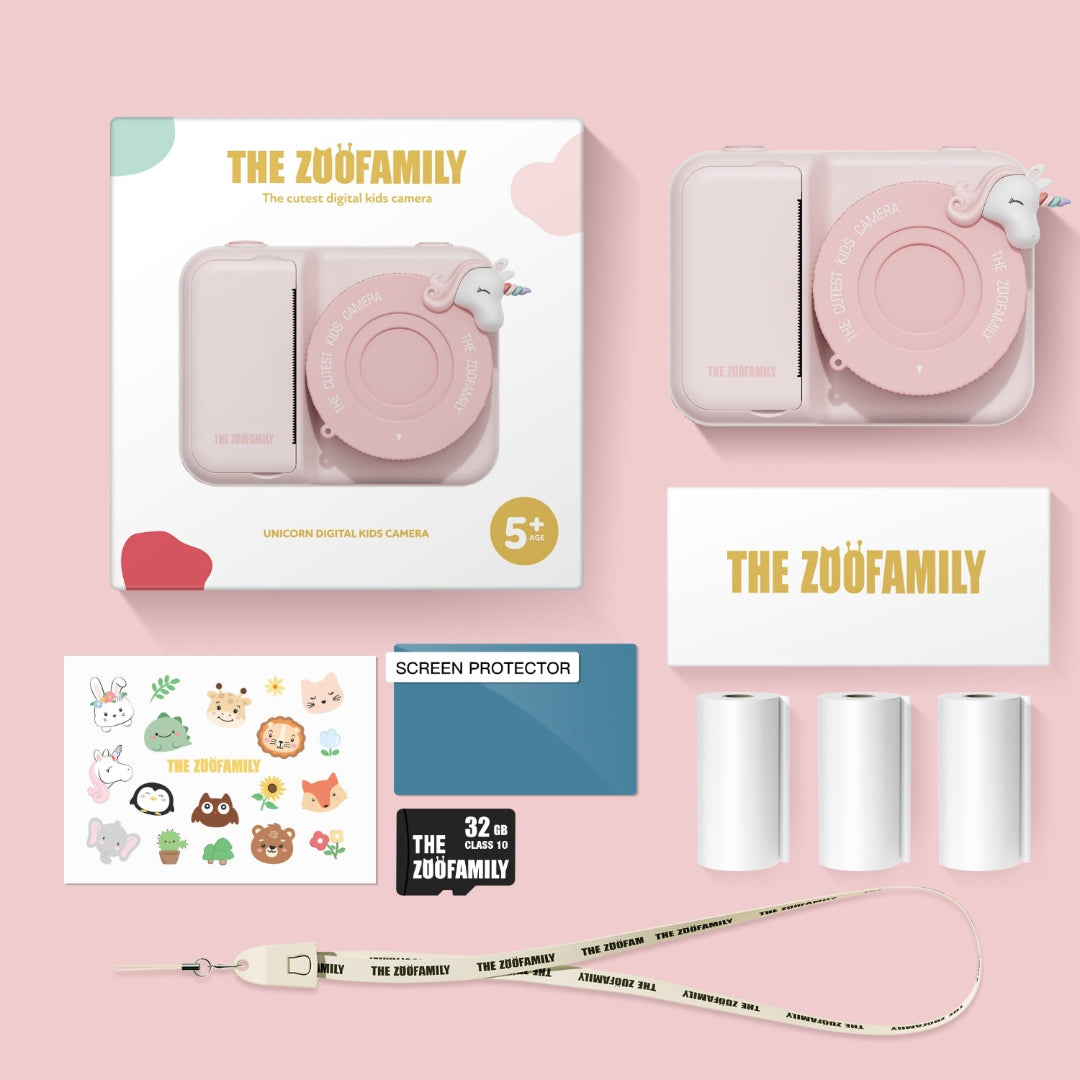 the zoofamily kindercamera met thermische printer zoo print - eenhoorn | TZFP2unicorn | 7