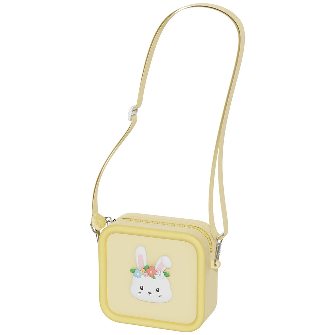 the zoofamily siliconen kindertas - konijn met bloem | TZFB3rabbitflower | 0