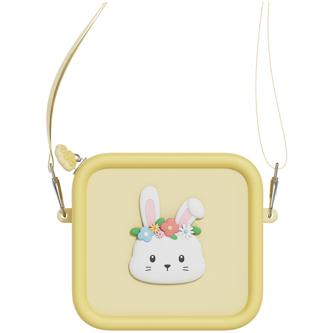 the zoofamily siliconen kindertas - konijn met bloem | TZFB3rabbitflower | 3