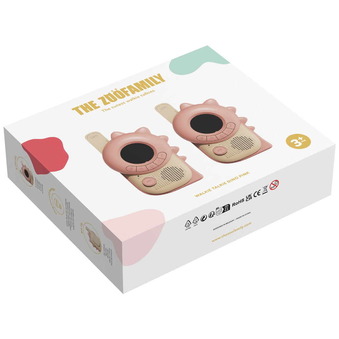 the zoofamily walkie talkie zoo - dino - roze - 2st | ZFK22-DP | 4