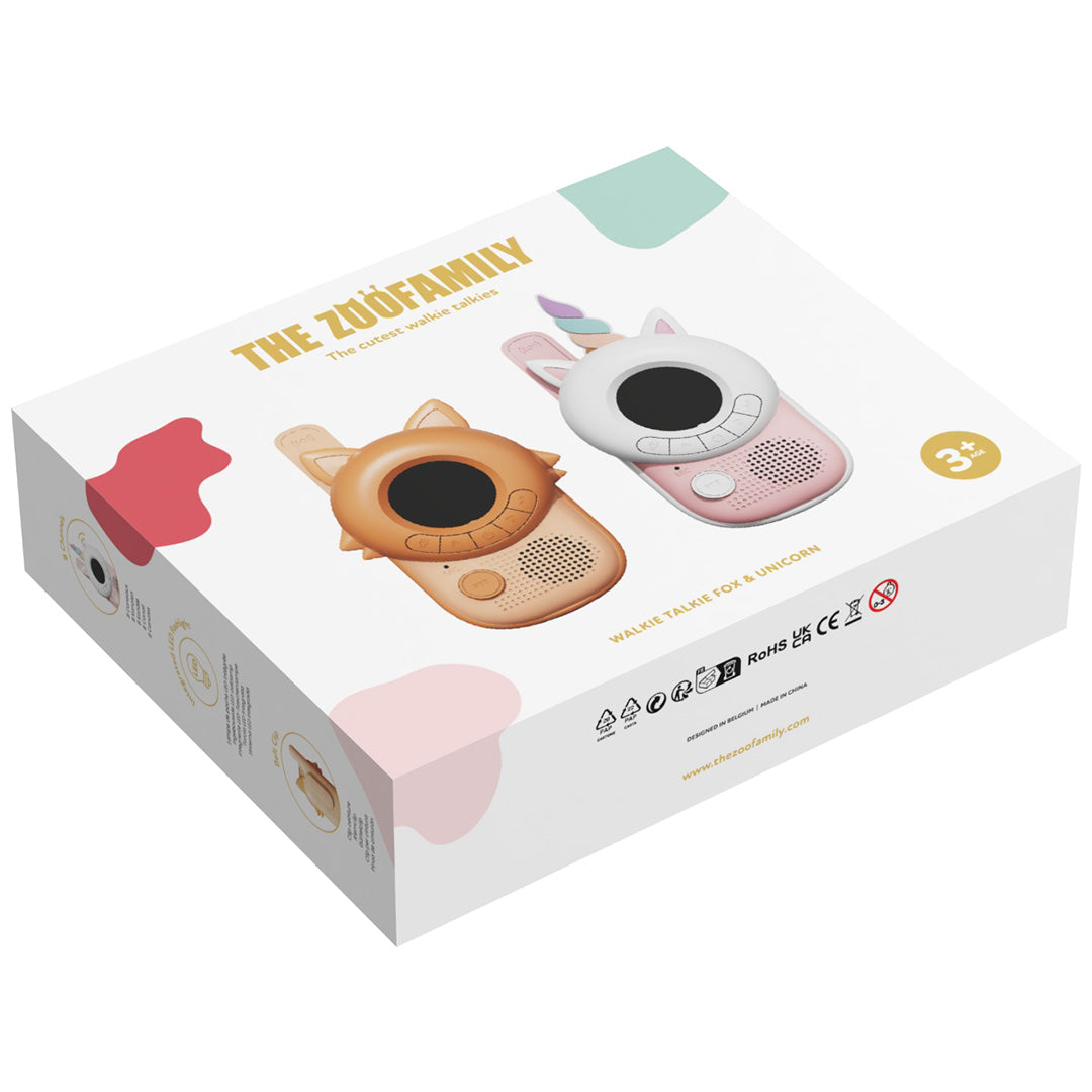 the zoofamily walkie talkie zoo - eenhoorn en vos - 2st | ZFK22-FU | 8