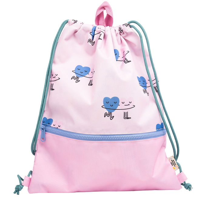 the cotton cloud gym- en zwemtas dancing hearts | TTC-DST-HEA | 