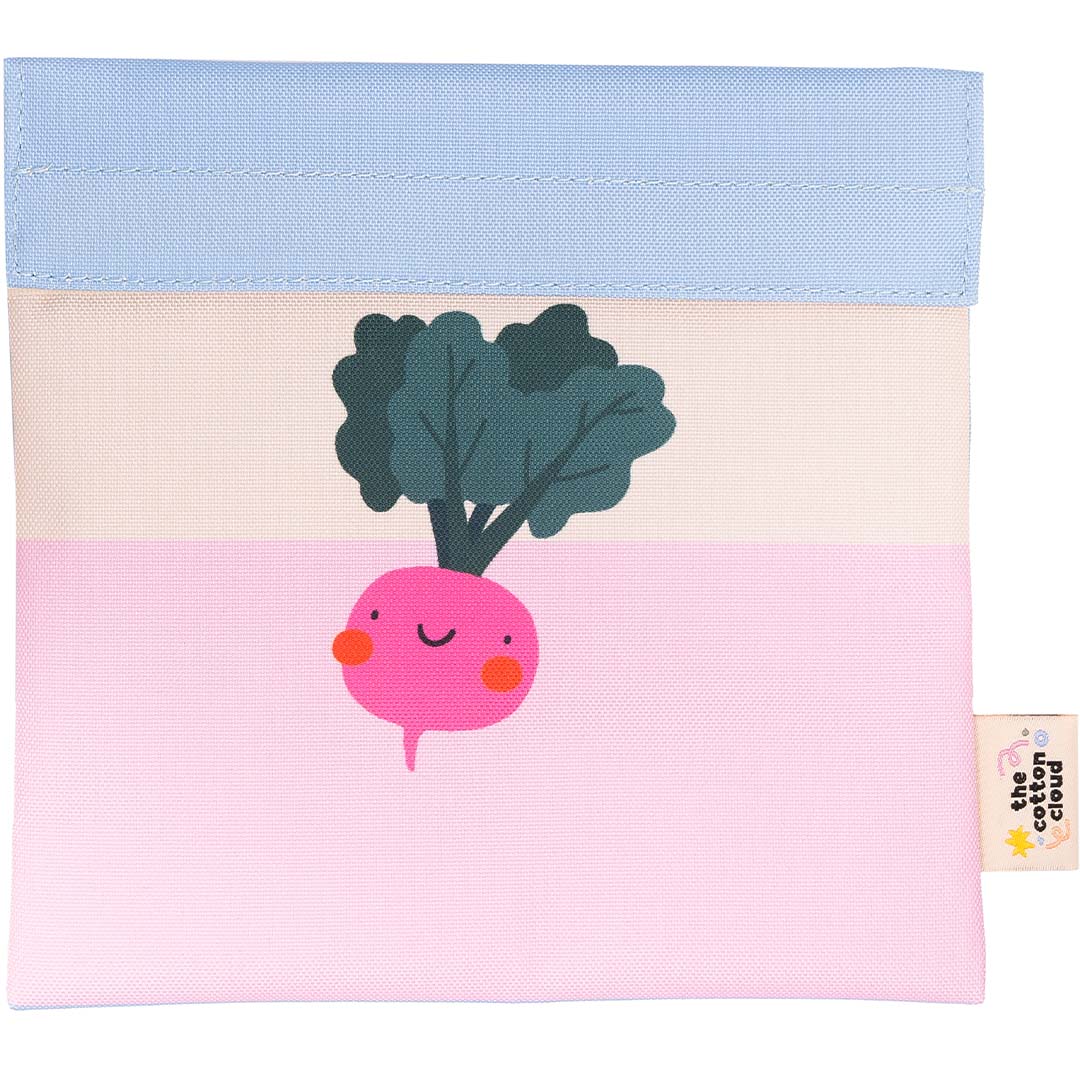 the cotton cloud herbruikbaar lunchzakje veggie pals | TTC-SBAG-VEGGIE | 
