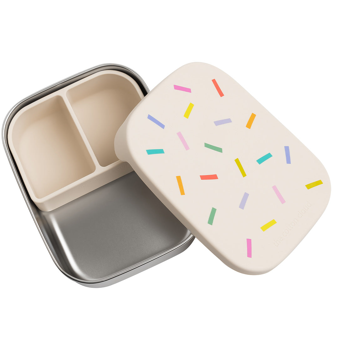 the cotton cloud rvs broodtrommel confetti | TTC-STLB-CFT | 