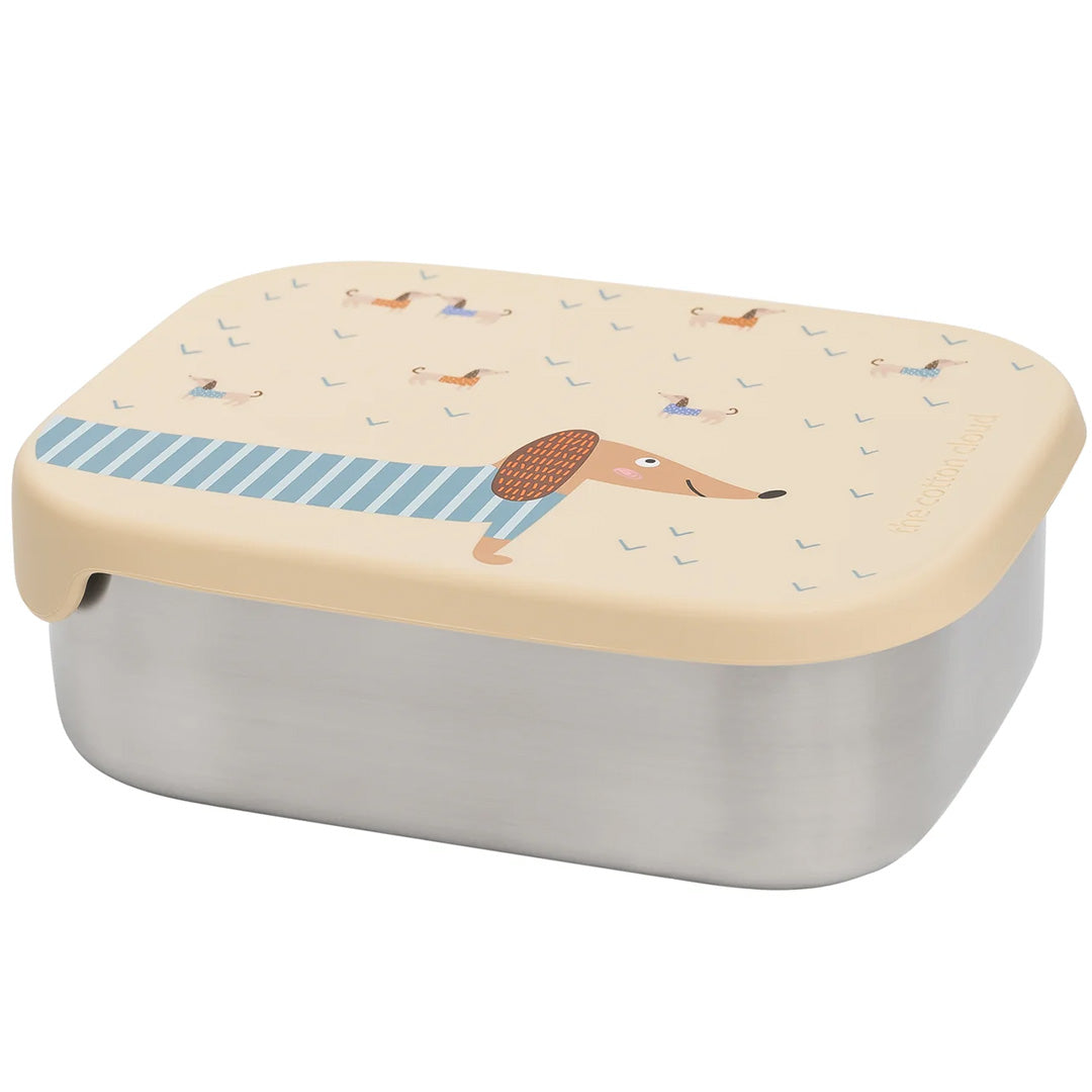 the cotton cloud rvs broodtrommel teckel | TTC-STLB-TECK | 2