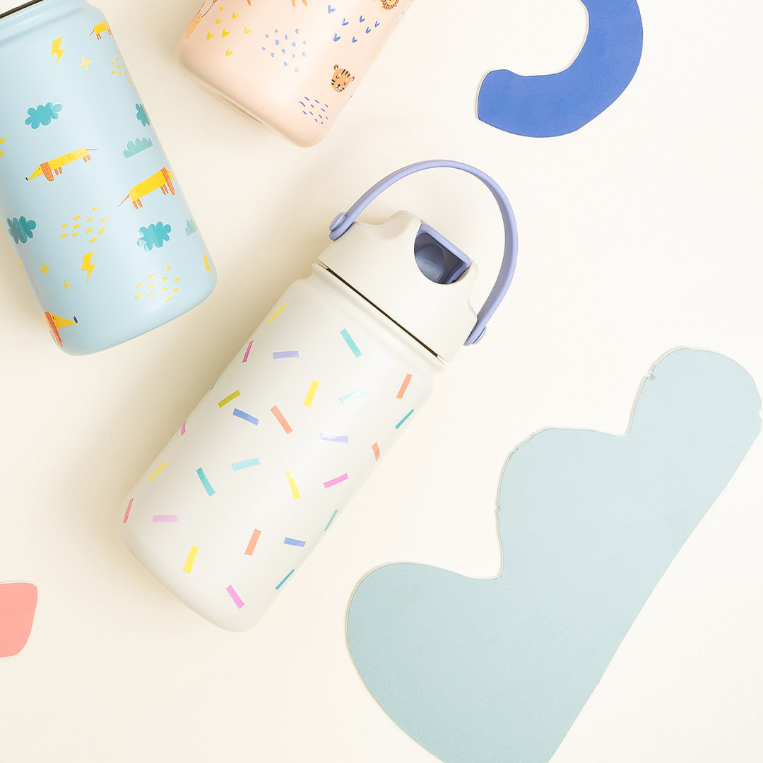 the cotton cloud rvs drinkfles confetti - 420 ml | TTC-FLSK-CFT | 4