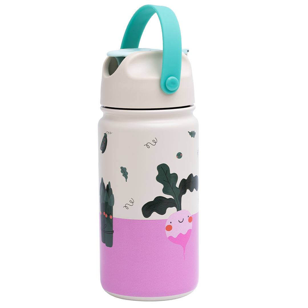 the cotton cloud rvs drinkfles veggie pals - 420 ml | TTC-FLSK-VEGGIE | 
