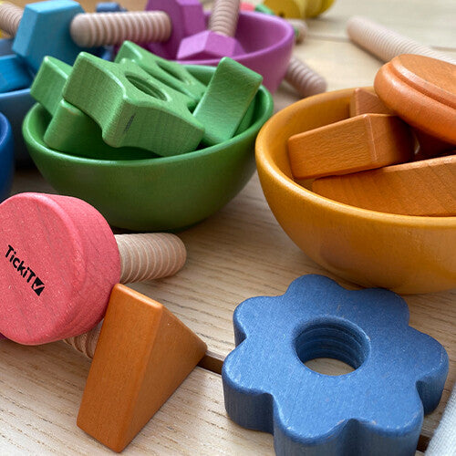 tickit sorteerschaaltjes regenboog - 7st | 73983 | 6