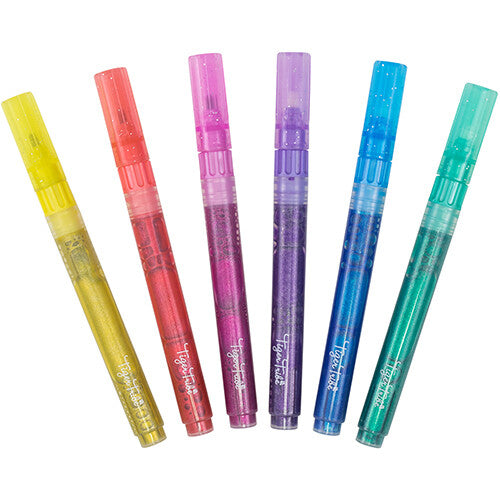 tiger tribe glitterstiften - 6st | 3770132 | 3