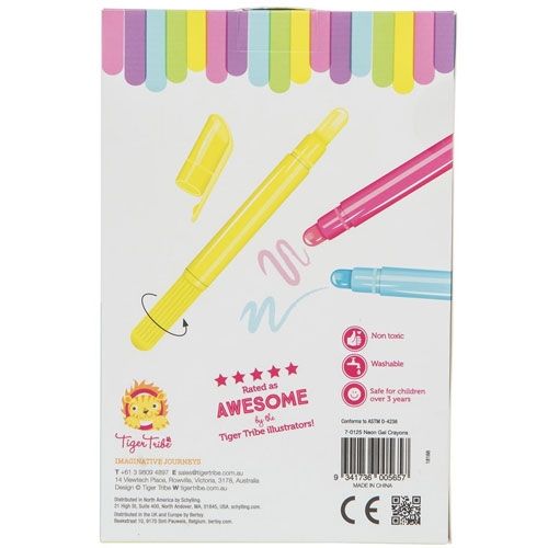tiger tribe neon gel stiften (5st) | 3770125 | 2