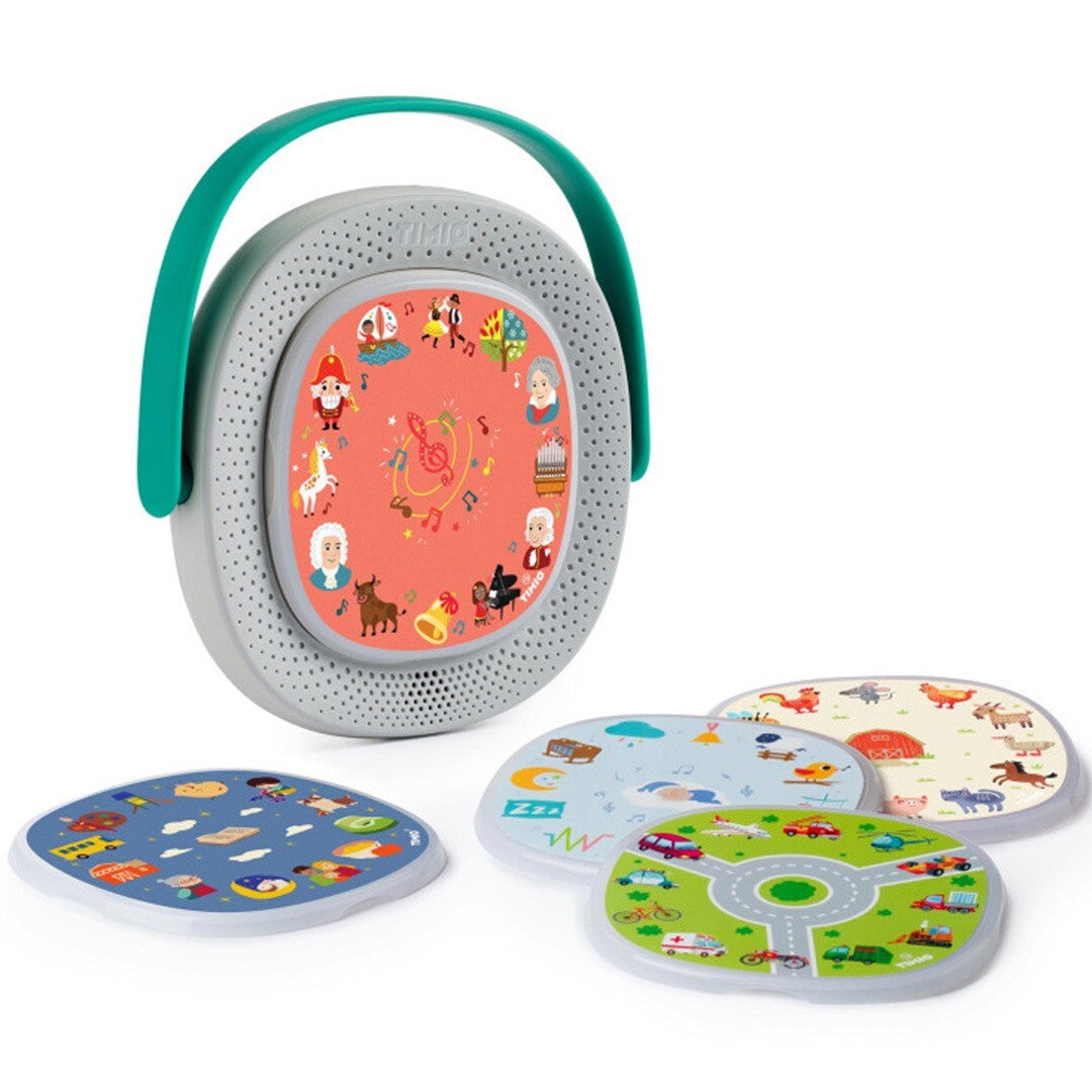 timio audio- & muziekspeler met 5 cd's oplaadbaar - BEGIN JUNI LEVERBAAR | TMP0404 | 4