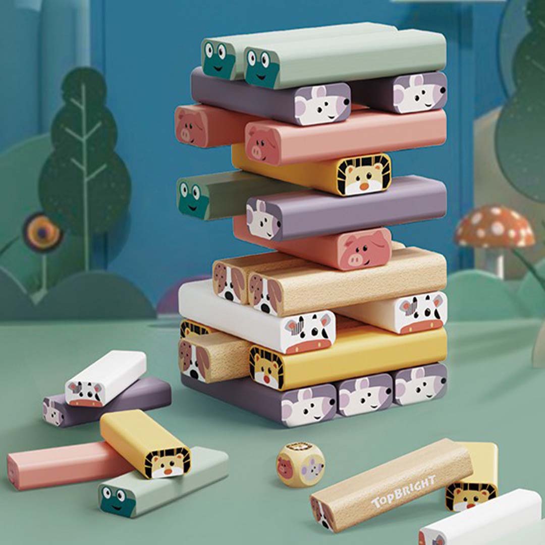 topbright houten wiebeltoren dieren | TOPB4734 | 4