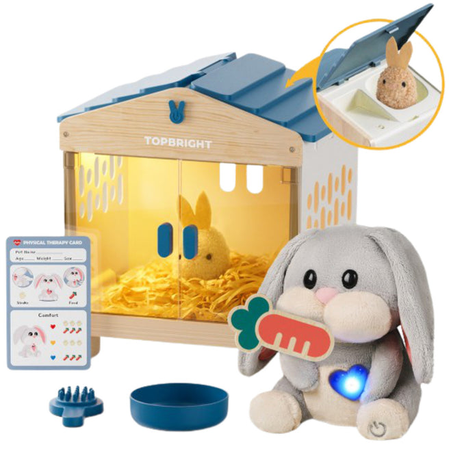 topbright interactief knuffelkonijn care pets - mummy bunny | 5365 | 