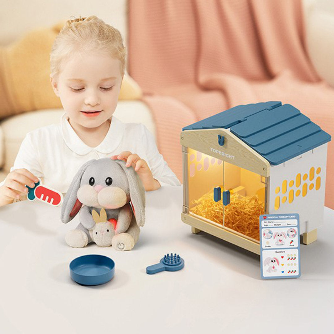 topbright interactief knuffelkonijn care pets - mummy bunny | 5365 | 5