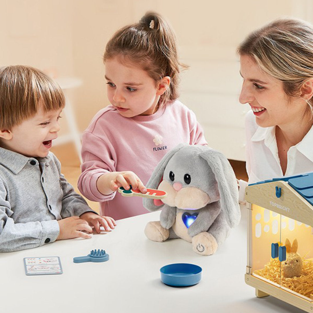 topbright interactief knuffelkonijn care pets - mummy bunny | 5365 | 2