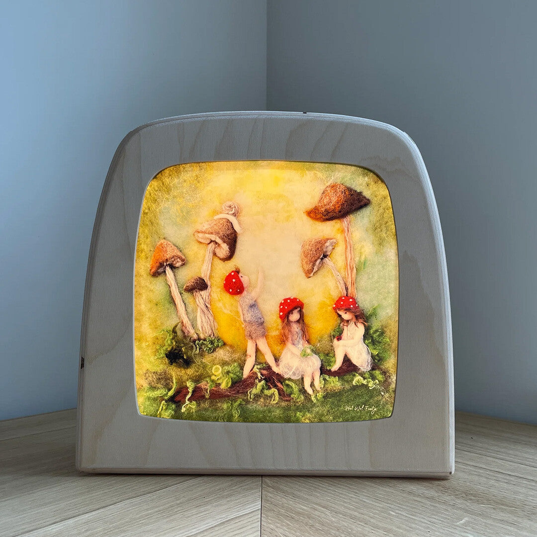 toverlux toverplaat voor toverlamp - paddenstoelen kinderen | MAG-SIL-31 | 2