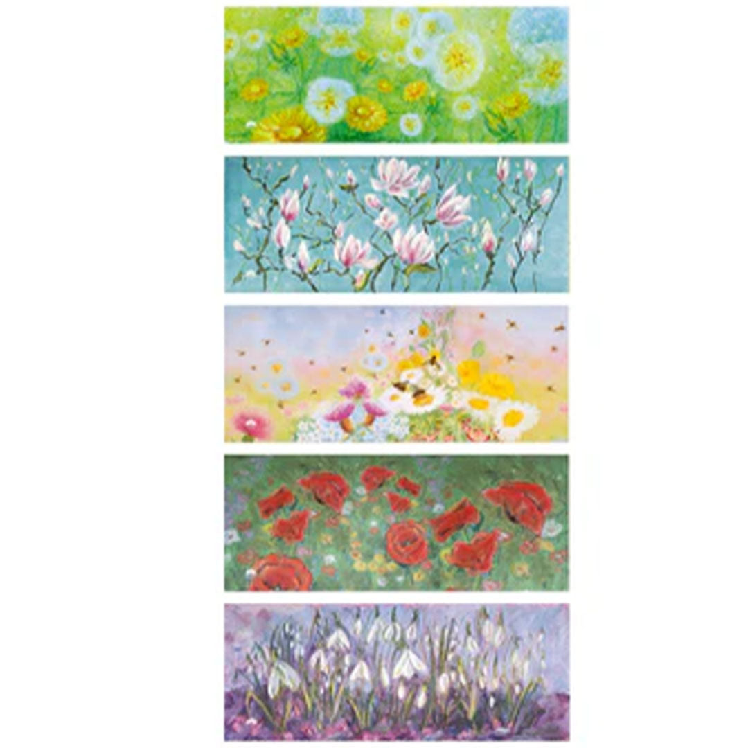 toverlux lichtkaarten voor lantaarn - bloemen - 5st | TS-SET-KK2 | 3