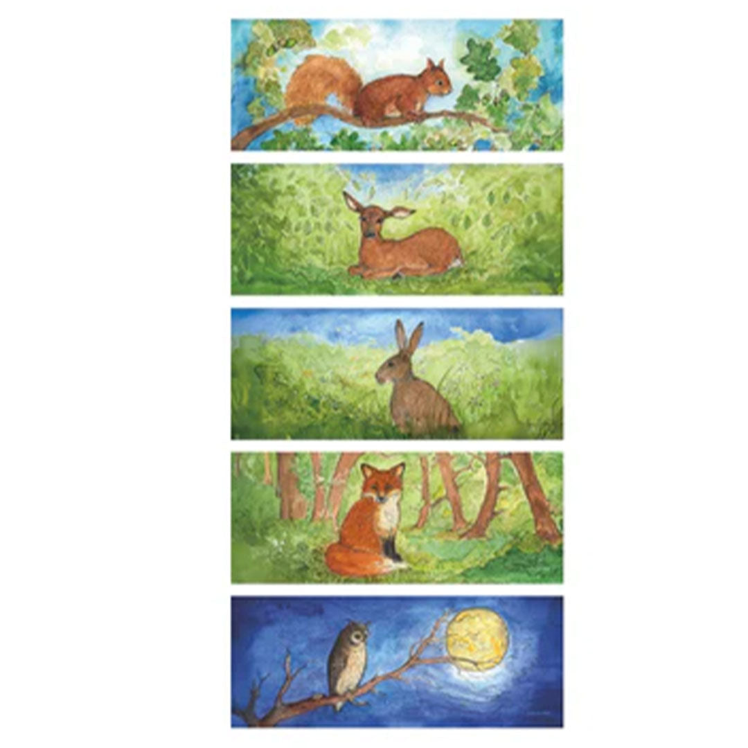 toverlux lichtkaarten voor lantaarn - bosdieren - 5st | TS-SET-EVMA | 6