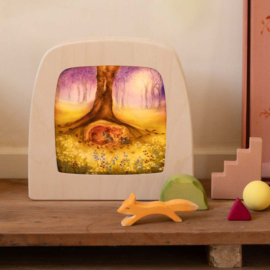 toverlux toverplaat voor toverlamp - vossenfamilie | BA-SIL-FF | 4