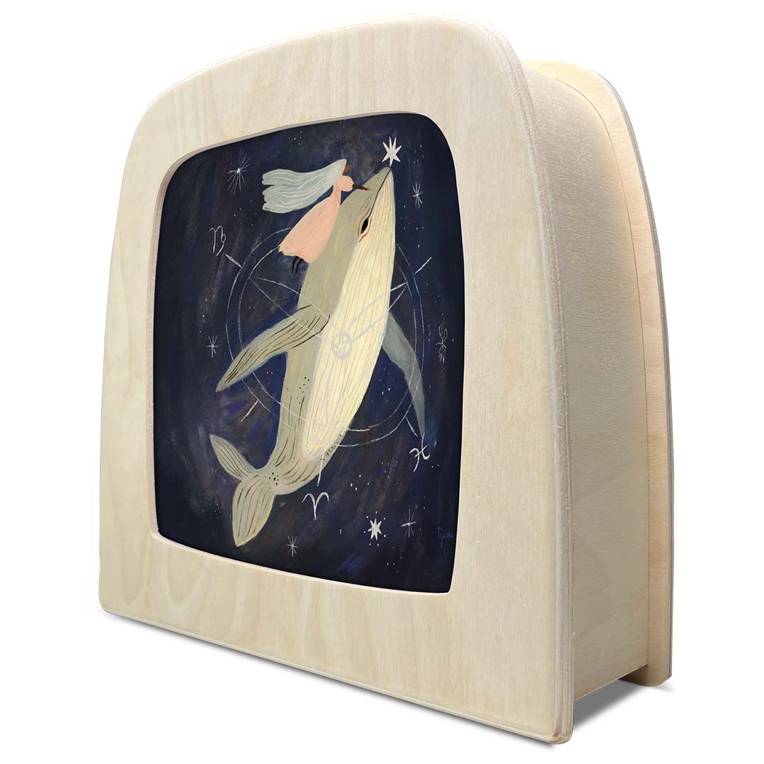 toverlux toverplaat voor toverlamp - walvis | TI-SIL-WH | 5