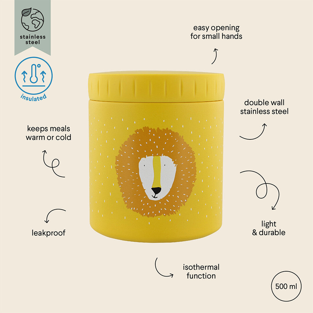 trixie geïsoleerde voedselpot mr. lion - 500 ml | 55-213 | 2