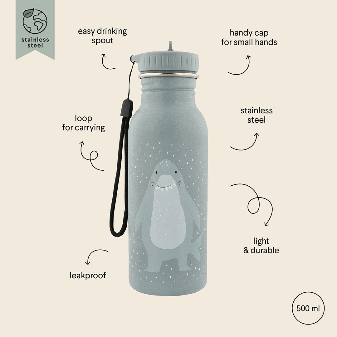 trixie rvs drinkfles mr. shark- 500 ml | 41-225 | 3