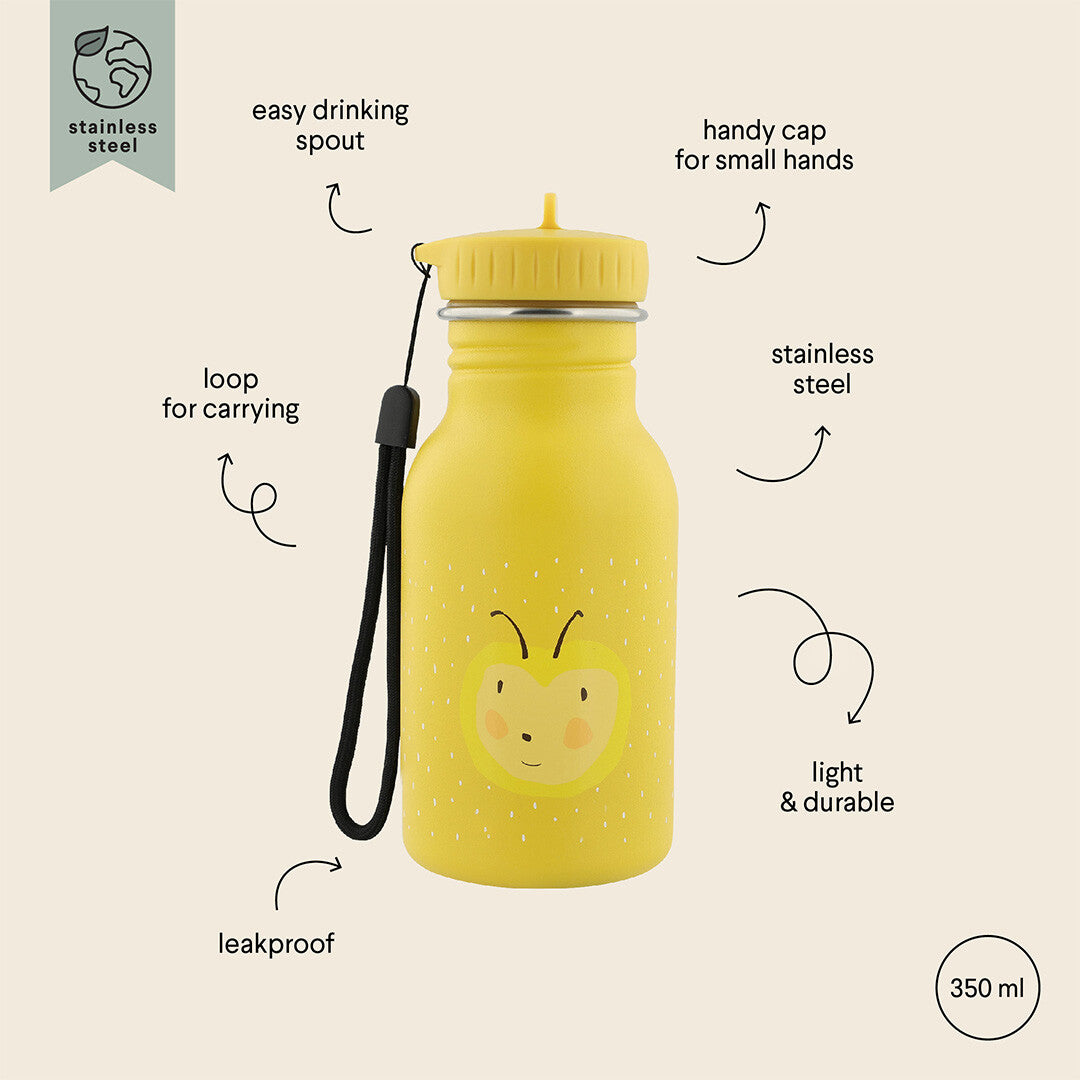 trixie rvs drinkfles mrs. bumblebee - 350 ml | 40-226 | 3
