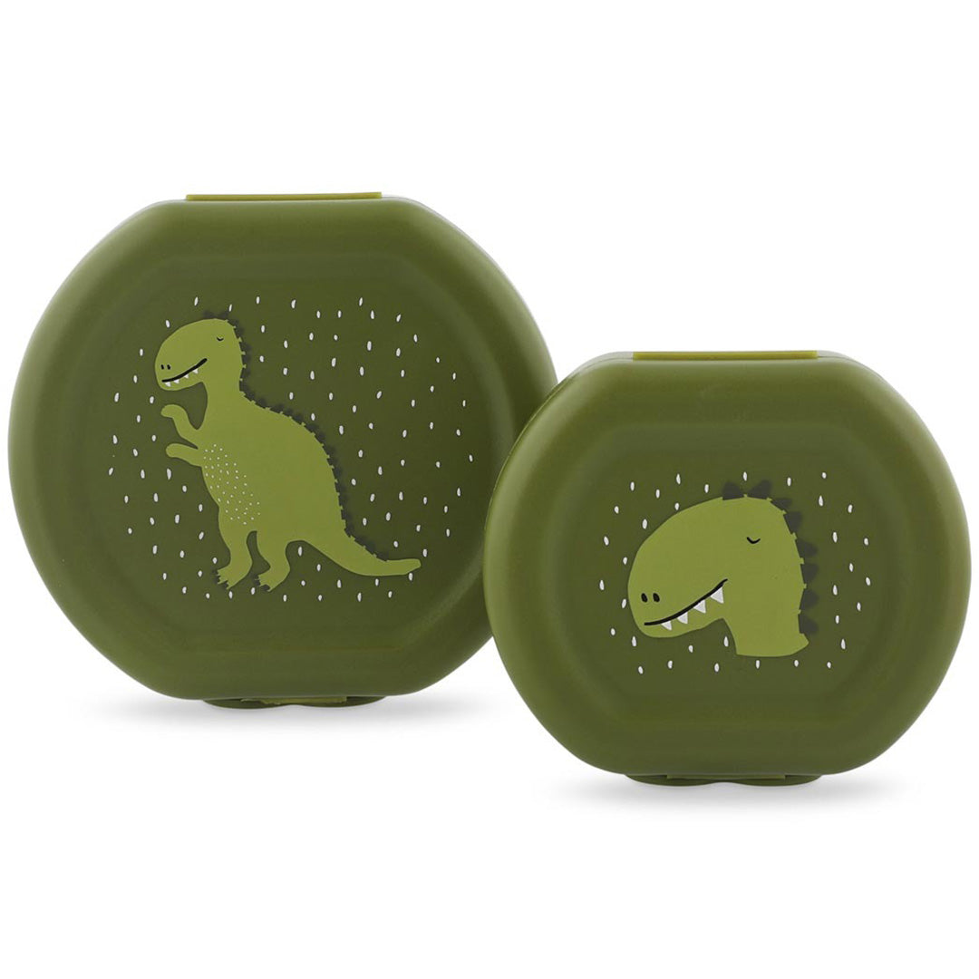 trixie snackdoosjes met clip mr. dino - 2st 1