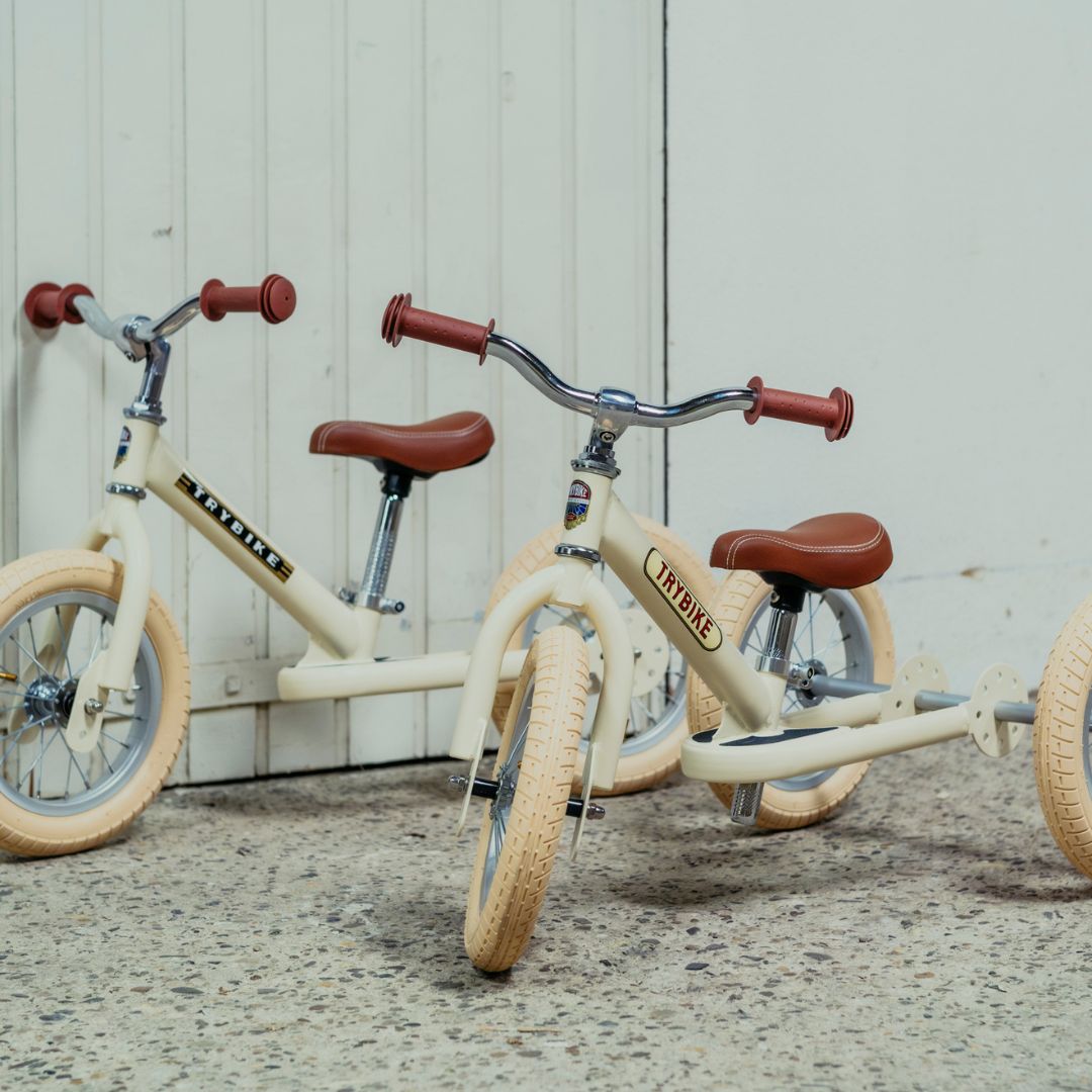 trybike steel 2-in-1 loopfiets vintage cream mat - bruin   | TBS-3-CRM-VIN | 5