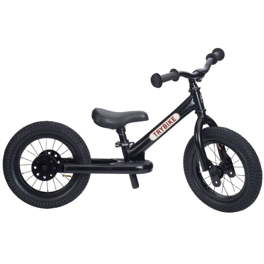 trybike steel 2-in-1 loopfiets zwart    | TBS-3-BLK | 4