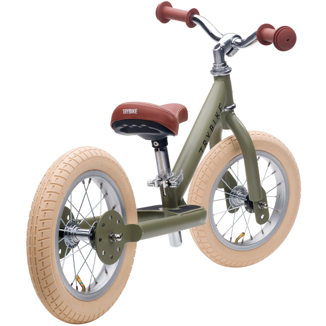 trybike steel loopfiets vintage groen mat - bruin | TBS-2-MGRN-VIN | 3