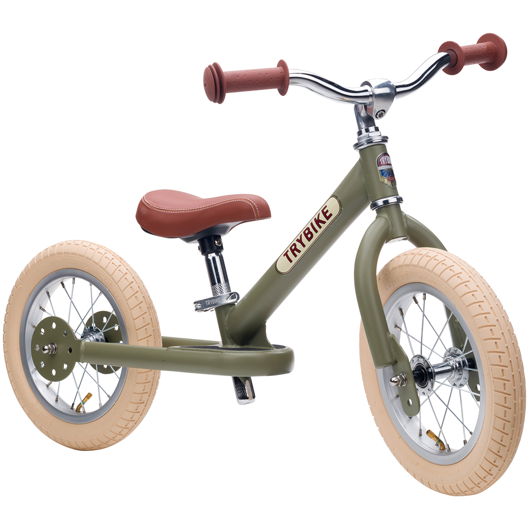 trybike steel loopfiets vintage groen mat - bruin | TBS-2-MGRN-VIN | 4