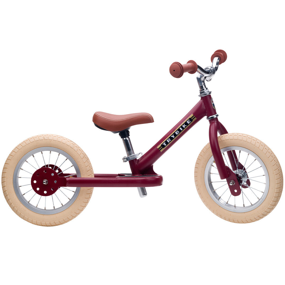 trybike steel loopfiets vintage rood mat - bruin | TBS-2-MRED-VIN | 4