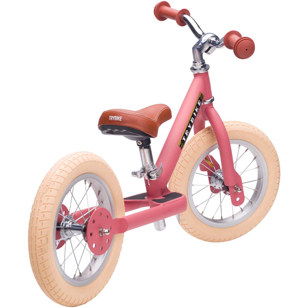 trybike steel loopfiets vintage roze mat - bruin | TBS2-MPNK-VIN | 3