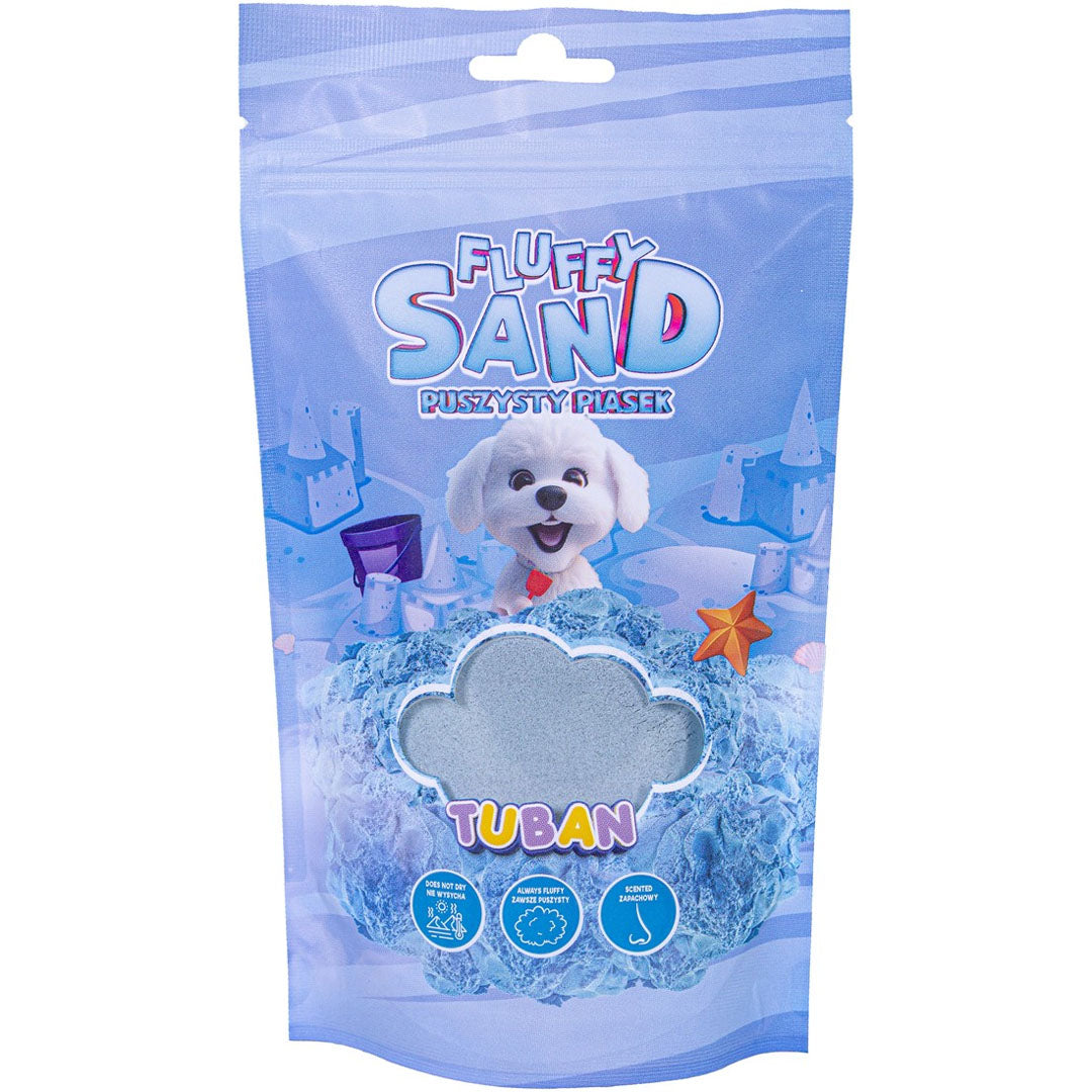 tuban kinetisch zand fluffy - blauw - 90 gr | 860TU3787 | 0