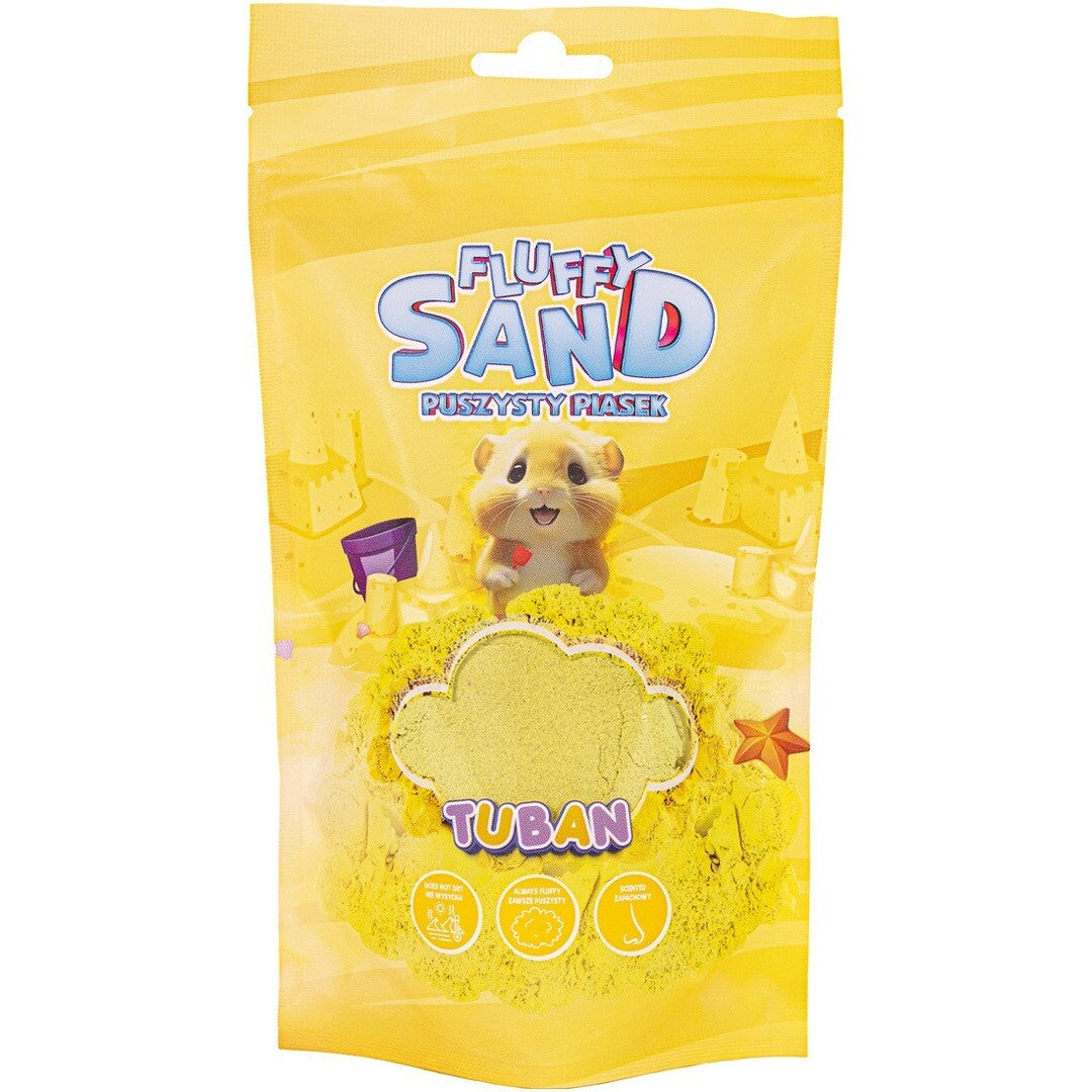 tuban kinetisch zand fluffy - geel - 90 gr | 860TU3784 | 0