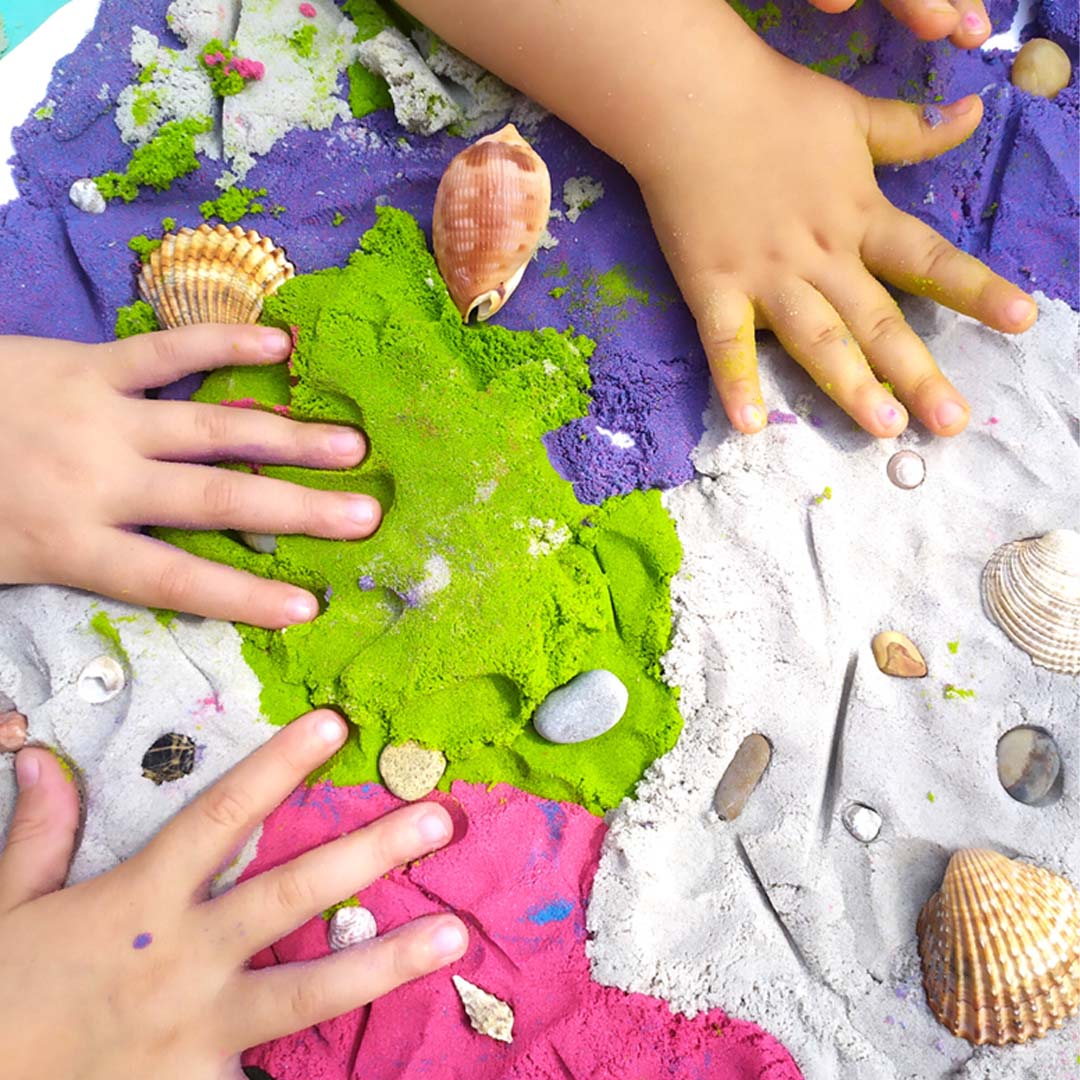 tuban kinetisch zand groen - 1 kg | 860TU3555 | 2