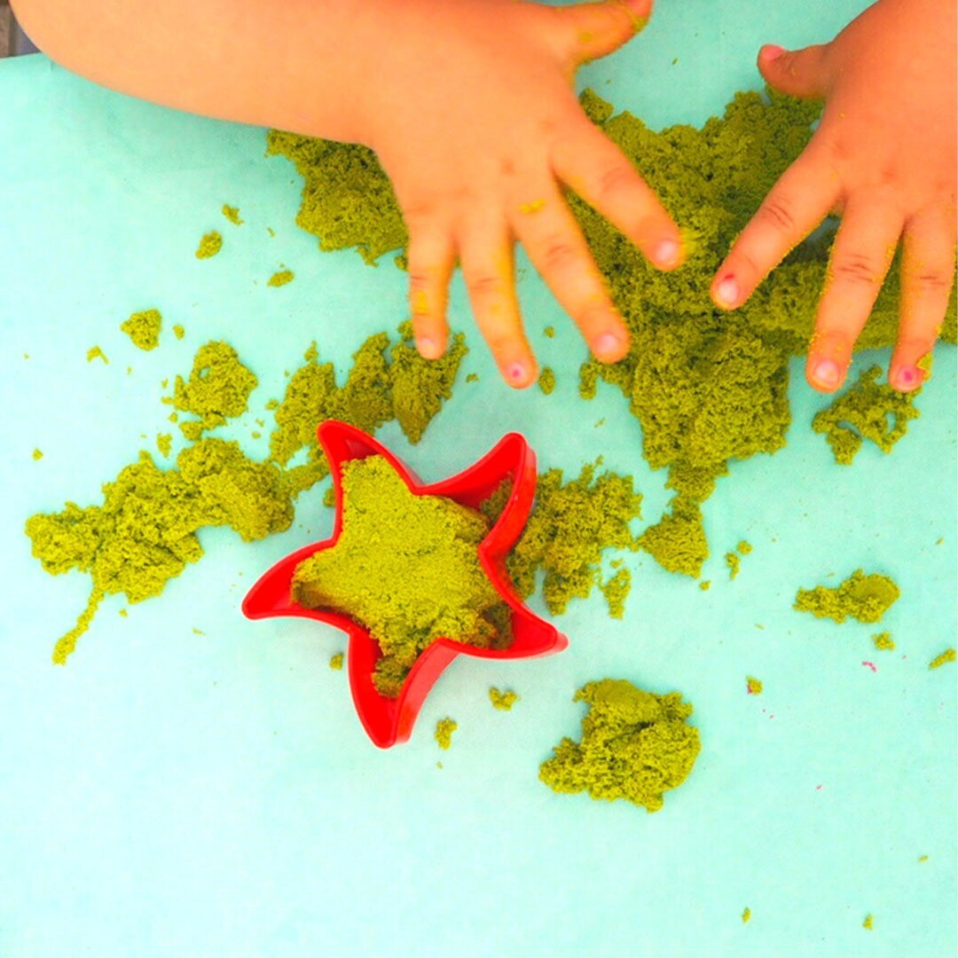 tuban kinetisch zand groen - 1 kg | 860TU3555 | 3