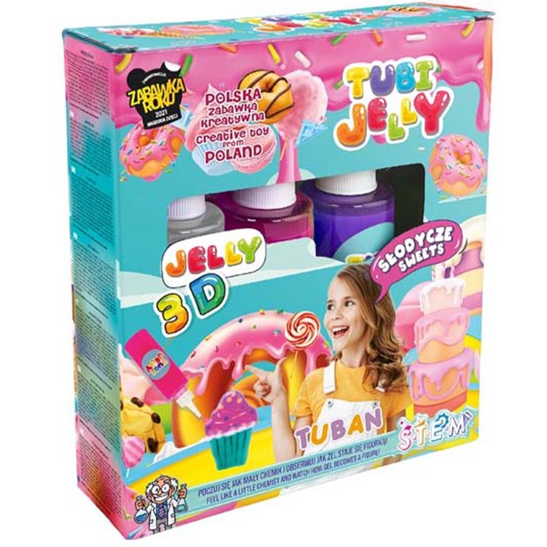 tuban tubi jelly set met 3 kleuren - snoep | 860TU3317 | 1