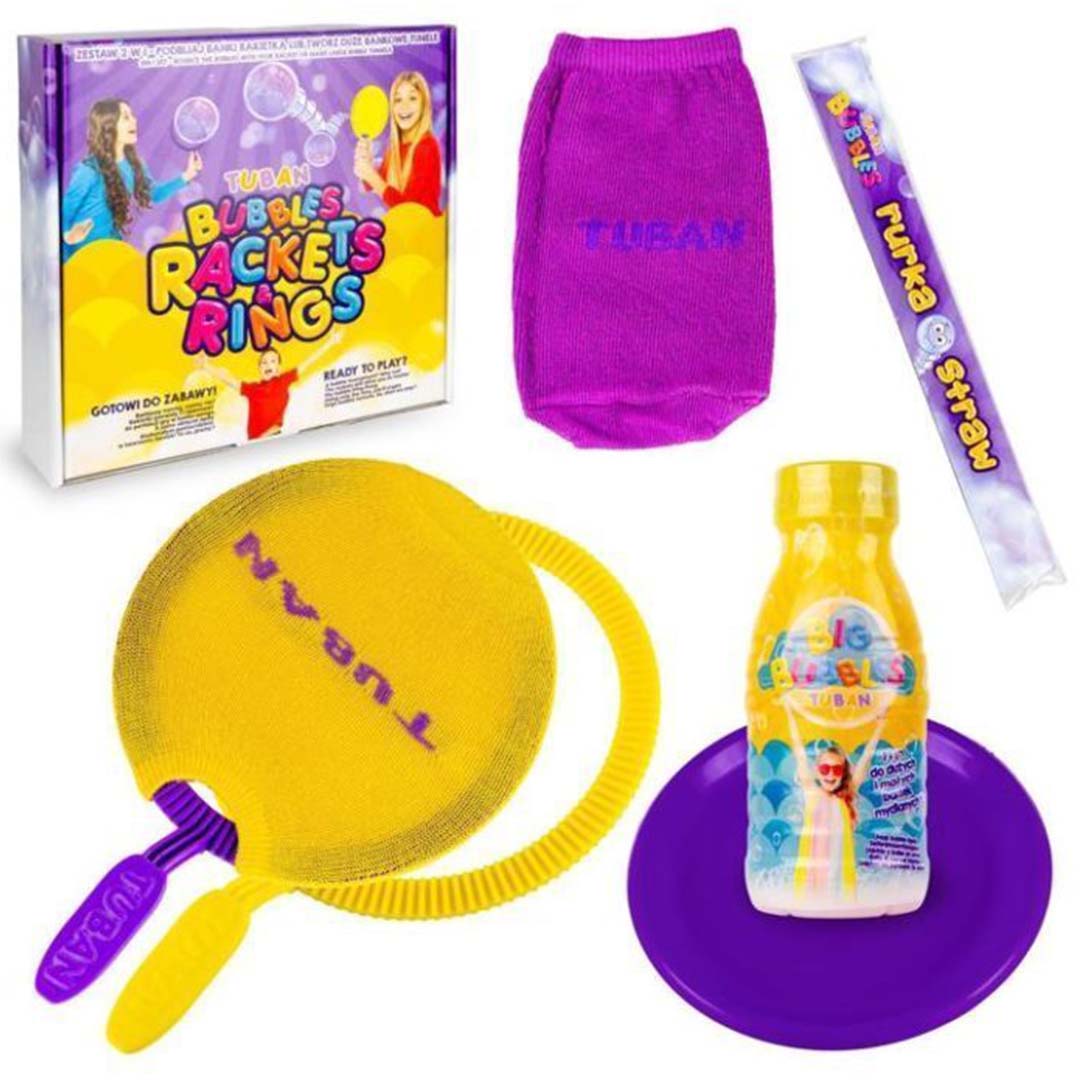 tuban bellenblaas set - bubbles rackets and rings | 860TU3438 | 1