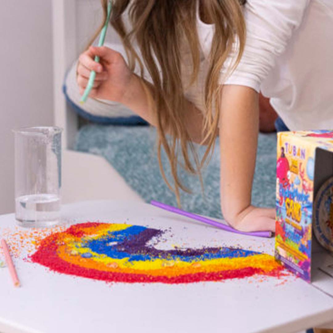 tuban hydrofoob zand - 5 kleuren met aquarium | 860TU3558 | 3