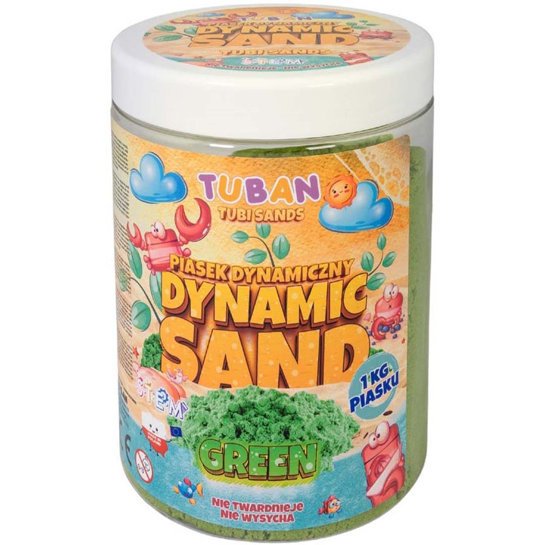 tuban kinetisch zand groen - 1 kg | 860TU3555 | 1