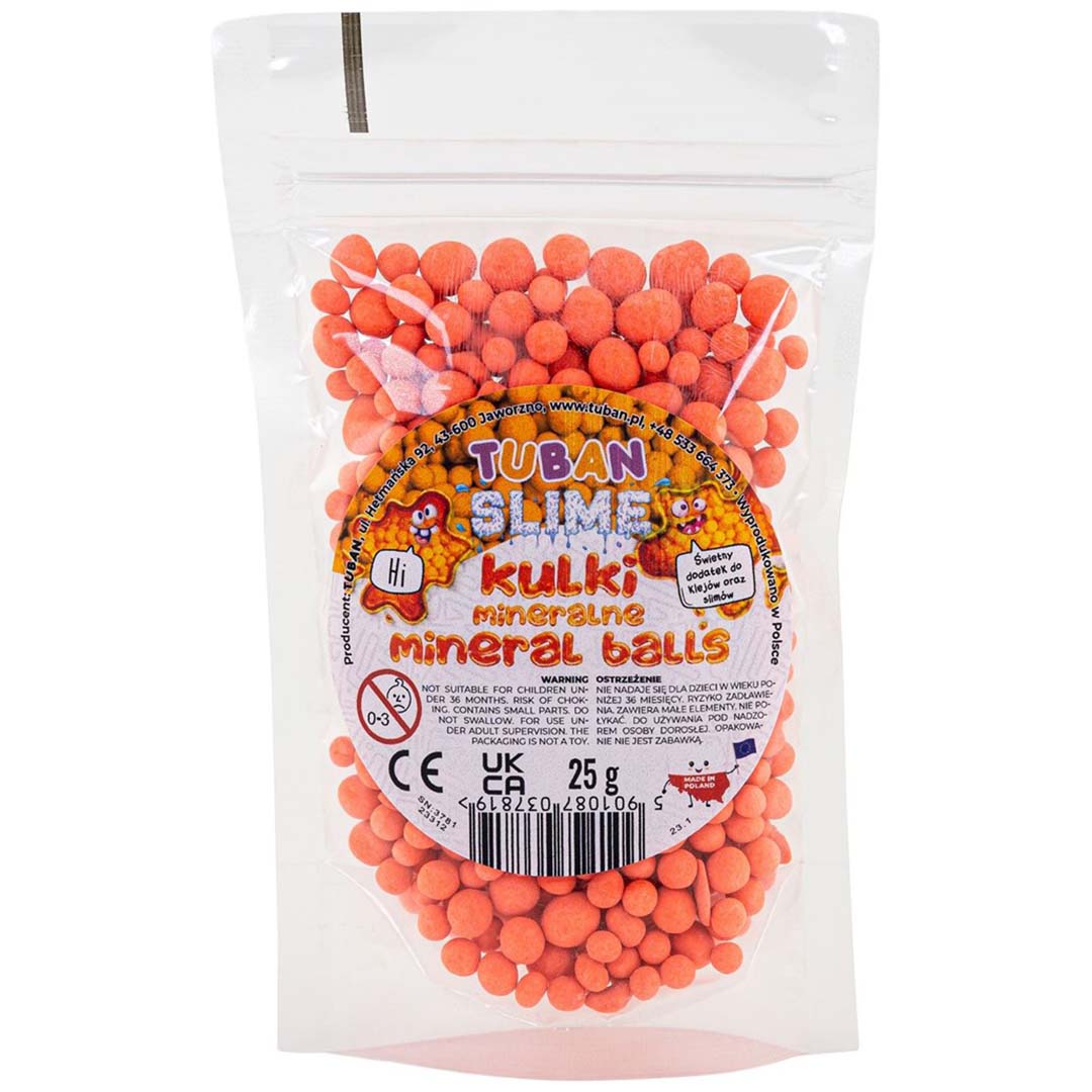 tuban minerale balletjes - oranje - 25 gram | 860TU3781 | 1